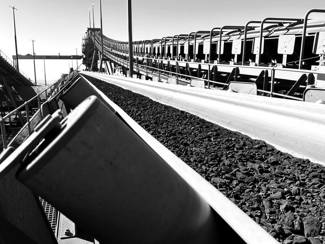 Conveyor on site