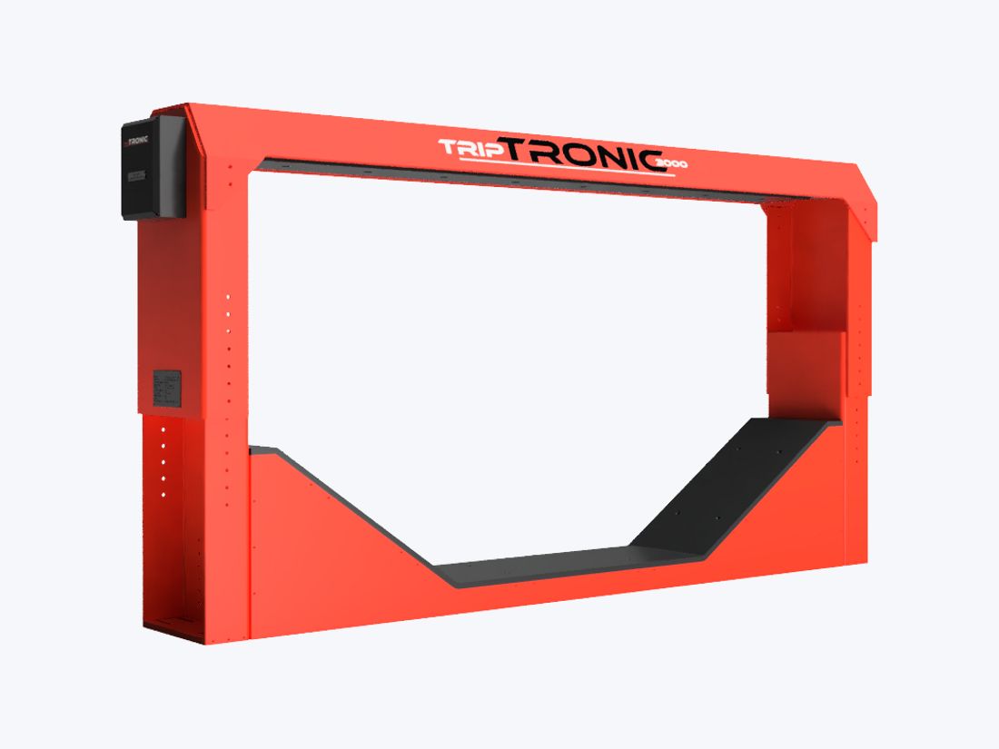 TMD frame with transmitter and receiver coils